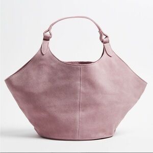 M.I.L.A Suede leather Hobo Bag Bubble Gum pink color